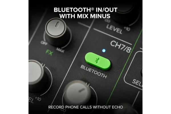 Mackie Mobilemix 8 Kanal Mikser Dahili Efektli ve Bluetooth Pil ile Çalışır