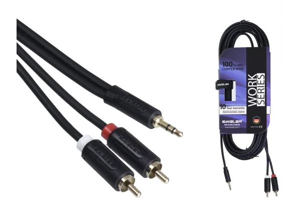 Meteor 47107 5-metre 3.5 mm. to RCA Kablo, Aux Kablosu