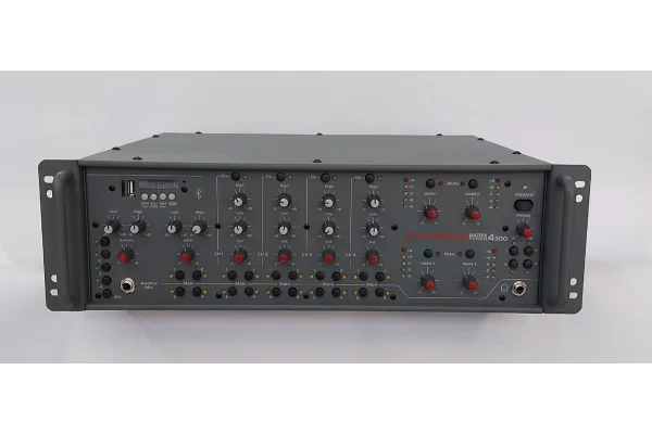 METEOR MATRIX POWER 4300T Mixer-Amplifier 4x300W/100V, EMC, 24V Control