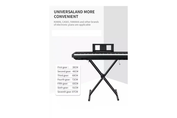 Metex SK-2 Org Klavye Sehpası Ve Standı Çift Ayak