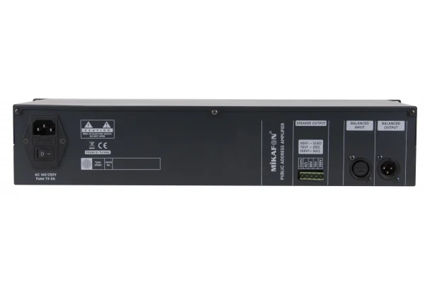 Mikafon DP200 Power Amfi 1x200W/100V | Yönetilebilir Network IP
