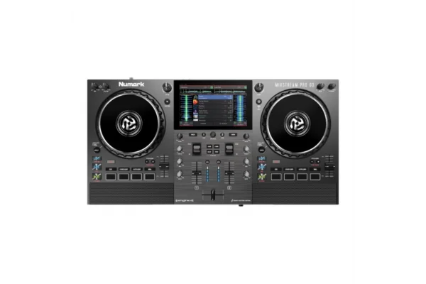 Numark Mixstream Pro Go Pil ile çalışabilen, Amazon Müzik Destekli, Standalone Streaming DJ Kontrolcüsü