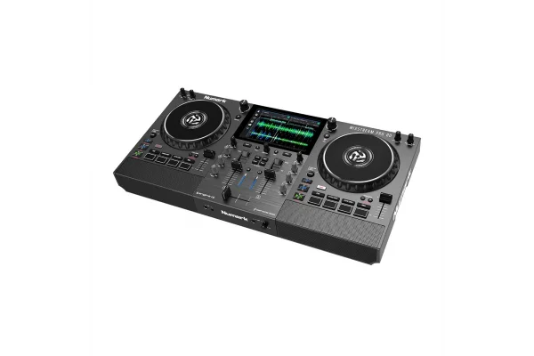 Numark Mixstream Pro Go Pil ile çalışabilen, Amazon Müzik Destekli, Standalone Streaming DJ Kontrolcüsü