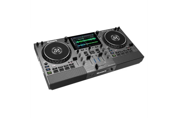 Numark Mixstream Pro Go Pil ile çalışabilen, Amazon Müzik Destekli, Standalone Streaming DJ Kontrolcüsü