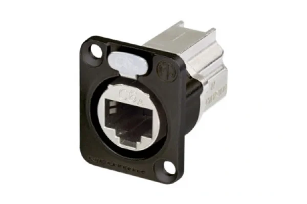 Neutrik NE8FDX-P6-B D-şekilli CAT6A panel konnektörü