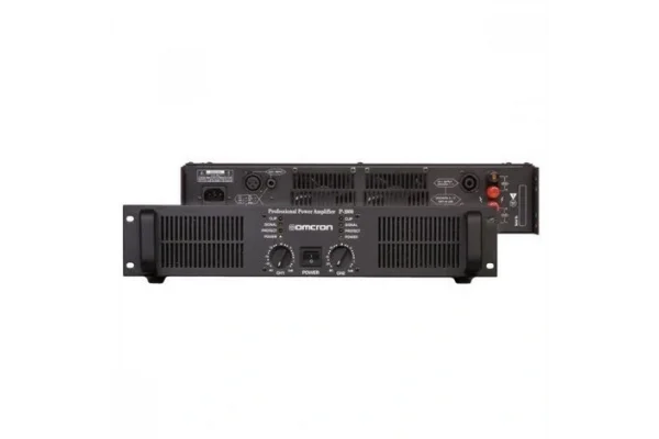 Omcron PT2300 2x300W/100V Power Amfi, EMC 24V AC/DC