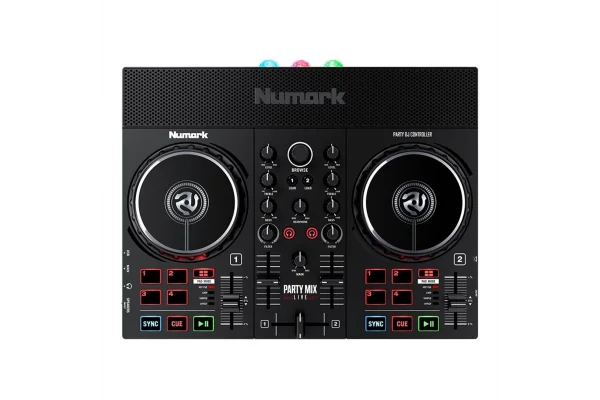 NUMARK PARTY MIX LIVE dj controller LED Aydınlatmalı Hoparlörlü