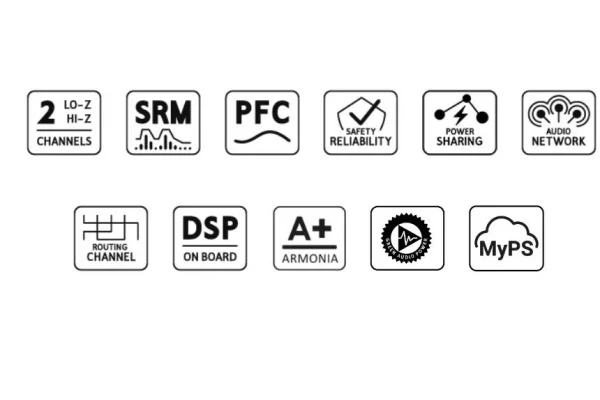 Powersoft QUATTROCANALI 4804 DSP+D Quad 4x1200W/4-ohm Power Amfi