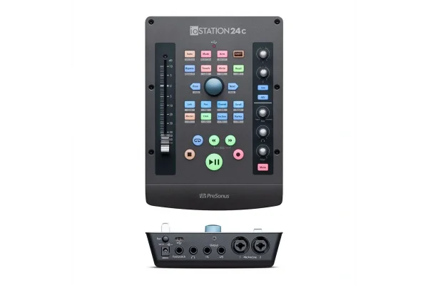 PreSonus ioStation 24c Motorize Fader, Yeni nesil 2 Giriş / 4 Çıkış, 2 mikrofon girişli USB-C ses kartı