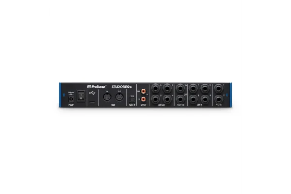 PreSonus Studio 1810c Yeni nesil 18 Giriş / 8 Çıkış, 4 mikrofon girişli USB-C ses kartı