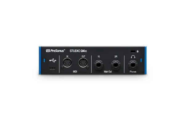 PreSonus Studio 24c Yeni nesil 2 Giriş / 4 Çıkış, 2 mikrofon girişli USB-C ses kartı