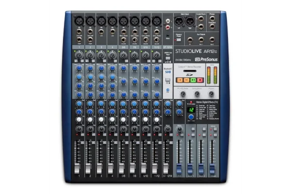 PreSonus StudioLive AR12c USB USB-C bağlantılı 12 Kanal Hibrit mixer / ses kartı / recorder