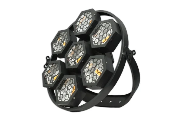 RETRO 7350 Led Işık 7 gözlü 350W Fantastik Disko Işığı 60x60cm