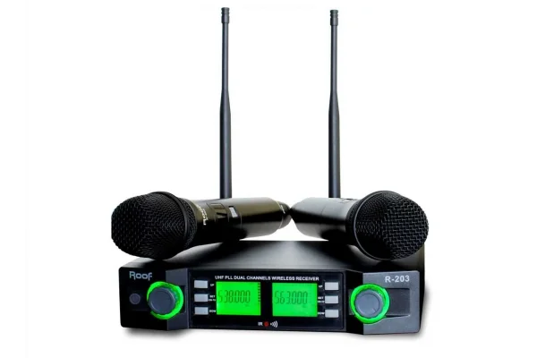 ROOF R203-EE Çift EL Kablosuz Mikrofon Seti