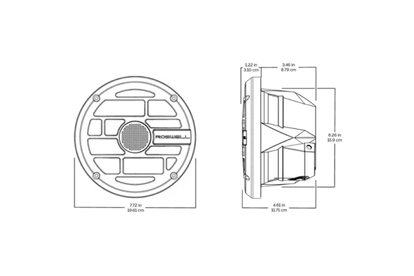 Roswell R 7.7 Marine Hoparlör Çift Fiyatıdır