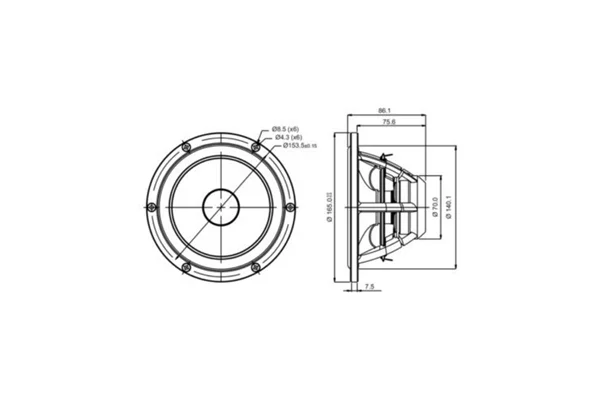 SB Acoustics MW16P-4 SATORI Kağıt Midwoofer