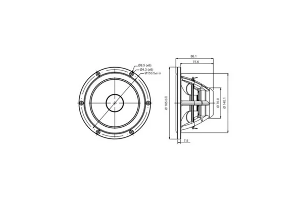 SB Acoustics SATORI MW16P-8 Midwoofer