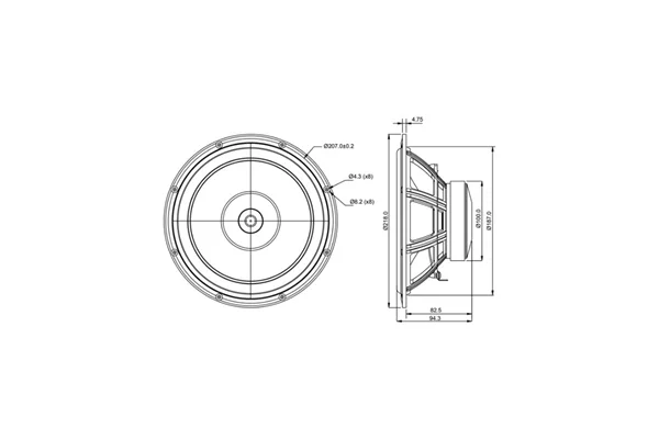 SB Acoustics SB20FRPC30-8 full range