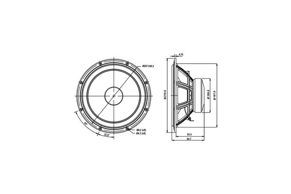 SB Acoustics SB20PFCR30-8 Kağıt Woofer