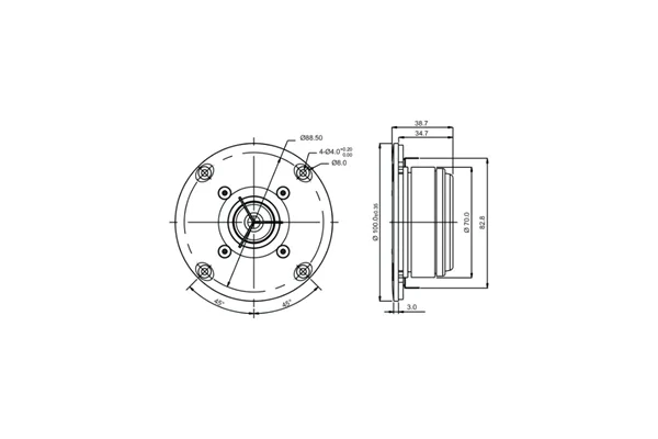 SB Acoustics SB26CDC-C000-4 Seramik Tweeter