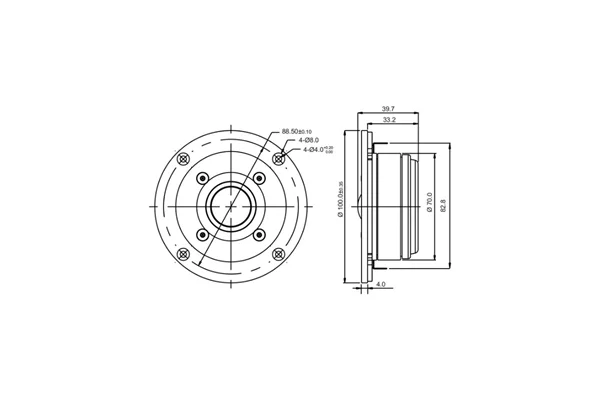 SB Acoustics SB26STAC-C000-4 Dome Tweeter