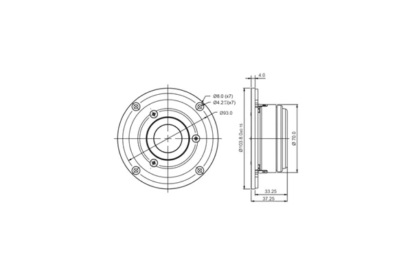 SB Acoustics SB29RDAC-C000-4 Tweeter