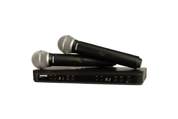 Shure BLX288E/PG58-H8E Çift El Tipi Kablosuz Mikrofon