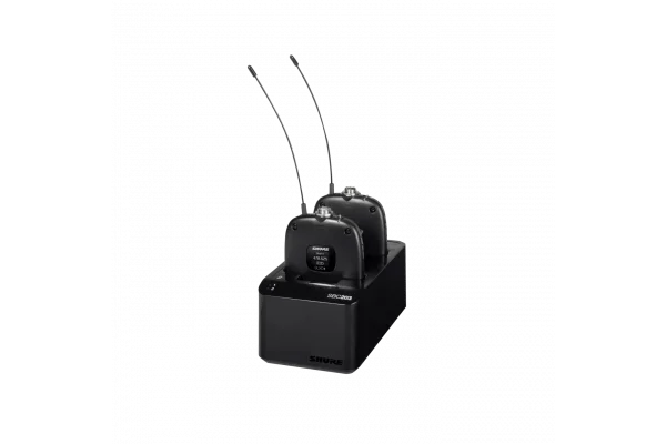 Shure SBC203 Çift Yuvalı Şarj İstasyonu for SLX-D Transmitter için