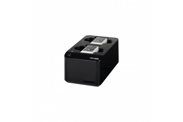 Shure SBC203 Çift Yuvalı Şarj İstasyonu for SLX-D Transmitter için