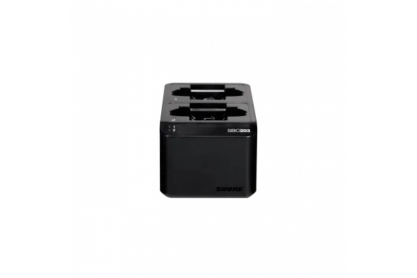 Shure SBC203 Çift Yuvalı Şarj İstasyonu for SLX-D Transmitter için
