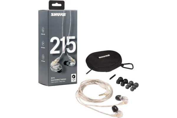 SHURE SE215-CL-EFS Kulaklık, Sound isolating, Clear