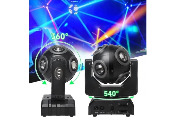 Flash FL-50 Led Moving Head Efekt Işık, 8x15W 8 beams Led + Lazer + Strobe 3 in 1