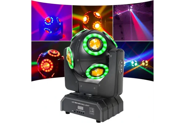 Flash FL-50 Led Moving Head Efekt Işık, 8x15W 8 beams Led + Lazer + Strobe 3 in 1