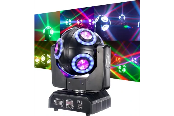 Flash FL-50 Led Moving Head Efekt Işık, 8x15W 8 beams Led + Lazer + Strobe 3 in 1