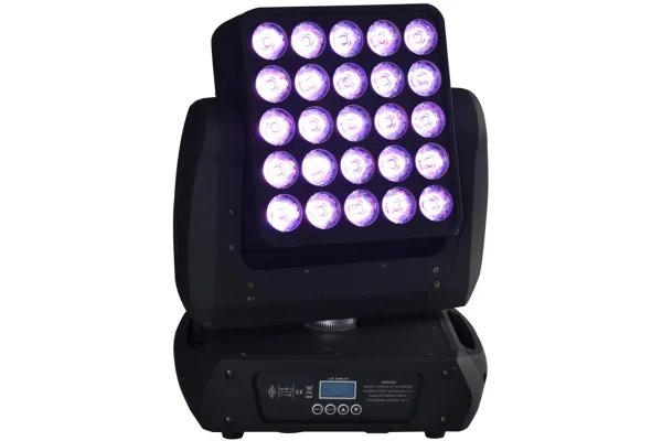 Sidera SDR-398 25x12W Matrix Led Moving Head Wash Beam + Effect + Pixel