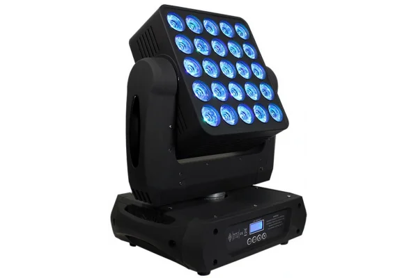 Sidera SDR-398 25x12W Matrix Led Moving Head Wash Beam + Effect + Pixel