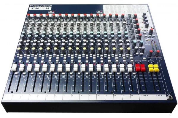 Soundcraft FX16II 16 Kanal Canlı Müzik ve Stüdyo Kayıt Mikseri 3 Aux lexicon Efekt