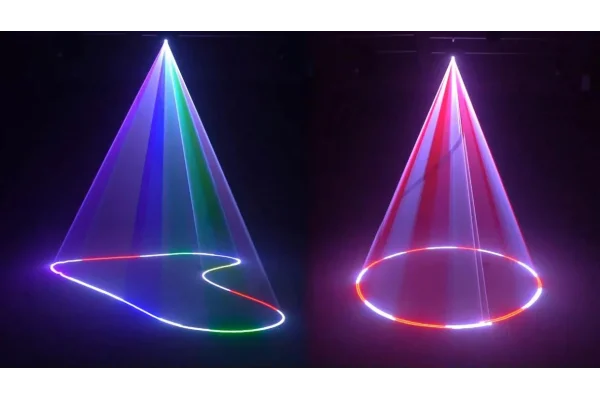 SPL RG-305A; 2W 2W Renli Lazer Işık | Kontrol: APP, ILDA, DMX (Pangolin vb. arayüzler veya ışık mikseri, kontrolcüler hariçtir)