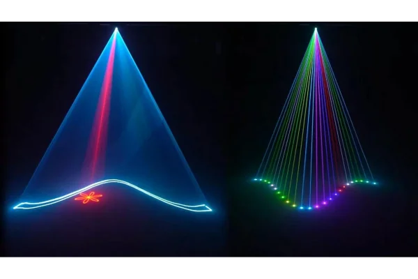 SPL RG-305A; 2W 2W Renli Lazer Işık | Kontrol: APP, ILDA, DMX (Pangolin vb. arayüzler veya ışık mikseri, kontrolcüler hariçtir)