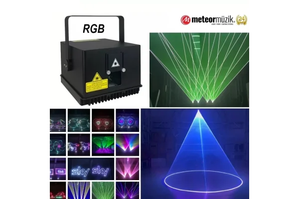 SPL RG-305A; 2W 2W Renli Lazer Işık | Kontrol: APP, ILDA, DMX (Pangolin vb. arayüzler veya ışık mikseri, kontrolcüler hariçtir)