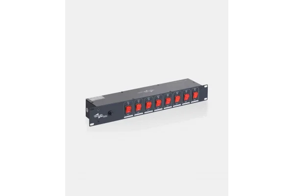 SM-011B 8 CH. Switchbox 15A Işık Anahtarlayıcı, Panel Schukko Tip Grup Priz, 19 Rack Kabinet uyumlu