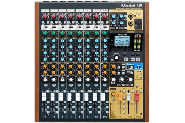 Tascam MODEL 12 10-Kanal Analog Mikser With 12-Track Dijital Kaydedici