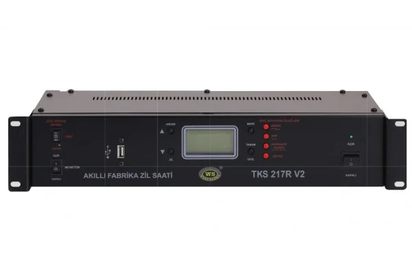 West TKS217R-V2 Programlanabilir Otomatik mesaj Anons, Zil, Siren, MP3/USB