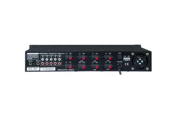 WESTA WM-150UT 150W/100V Mixer-Amplifier, 5-zone Bağımsız Ses Kontrolü Usb/Mp3/Wma