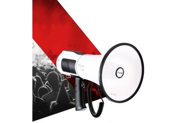 WESTA WM-90-PU Type-C ile Şarj Edilebilir Lityum Bataryalı Megafon 80W