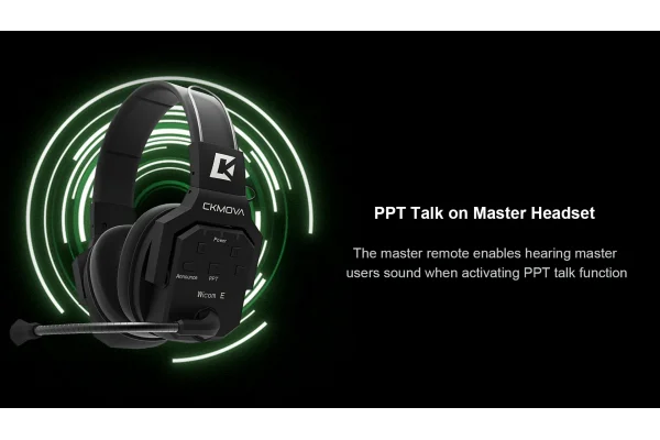 Wicom E-D7 7-Kişi için Dual Kulaklıklı Çift Yönlü Kablosuz intercom iletişim Sistemi, 400-metre mesafe, 1 Master + 6 Headset