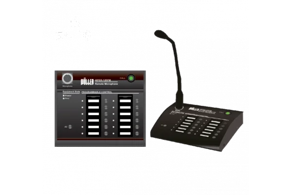 WÖLLER WPER-12RPM 12 Bölgeli EN54 Mikrofon Ünitesi