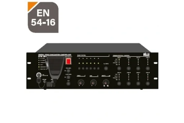 WÖLLER WPER-8500 8 Bölgeli EN54 Acil Anons Merkezi Ünite