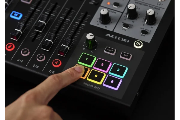 Yamaha AG08 8 Kanallı Yayın Mikseri (white)