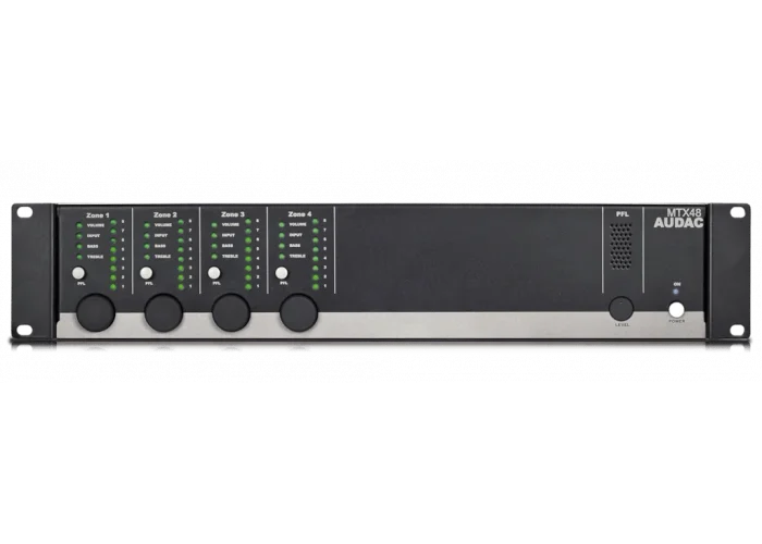 Audac MTX48 4-zone audio matrix